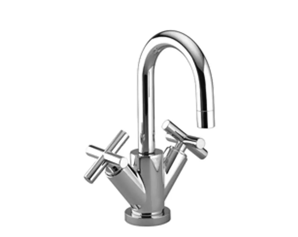 Dornbracht-TARA.-Waschtisch-Einlochbatterie-mit Ablaufgarnitur-Ausladung 100mm-Dark Chrome, 22302892-19 Galeriebild 1